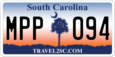 SC license plate MPP094