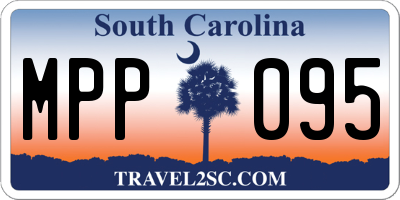 SC license plate MPP095