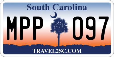 SC license plate MPP097