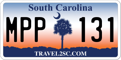 SC license plate MPP131
