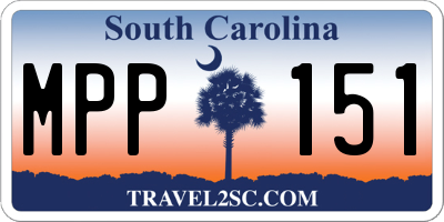 SC license plate MPP151