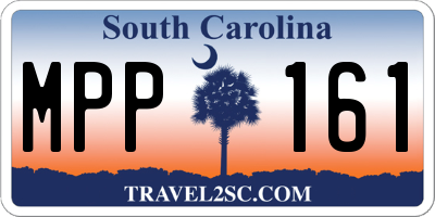 SC license plate MPP161