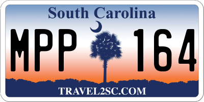 SC license plate MPP164