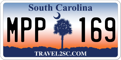 SC license plate MPP169