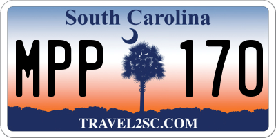 SC license plate MPP170