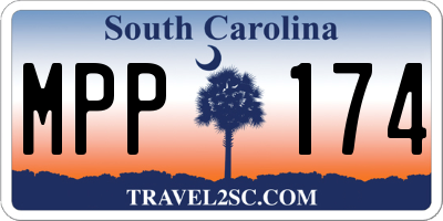 SC license plate MPP174
