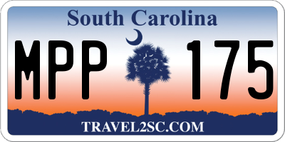 SC license plate MPP175