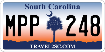 SC license plate MPP248