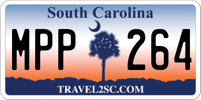 SC license plate MPP264