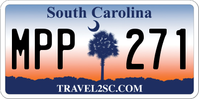 SC license plate MPP271