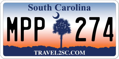 SC license plate MPP274