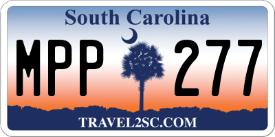 SC license plate MPP277