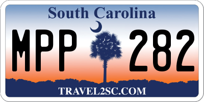 SC license plate MPP282