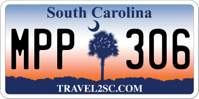 SC license plate MPP306