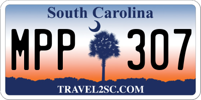 SC license plate MPP307