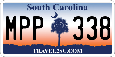 SC license plate MPP338