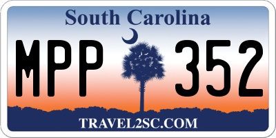 SC license plate MPP352