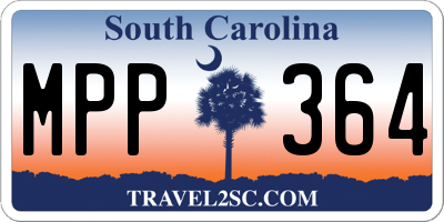 SC license plate MPP364