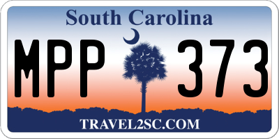 SC license plate MPP373