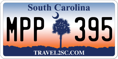 SC license plate MPP395