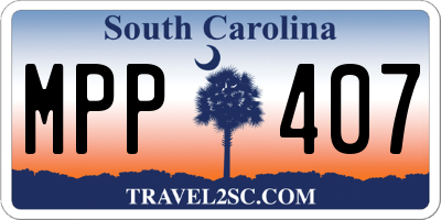 SC license plate MPP407