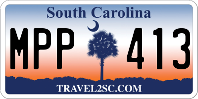 SC license plate MPP413