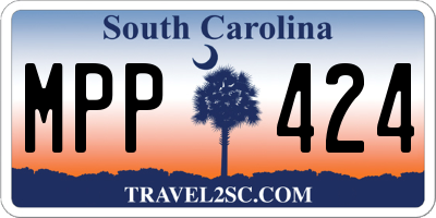 SC license plate MPP424