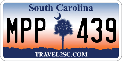 SC license plate MPP439