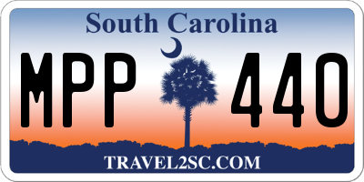 SC license plate MPP440