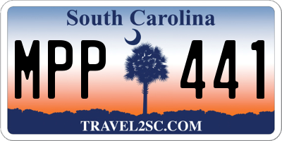 SC license plate MPP441