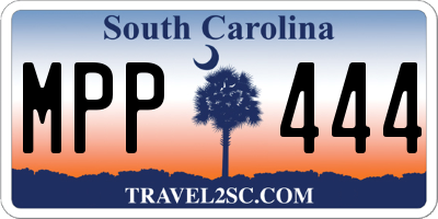 SC license plate MPP444