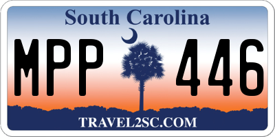 SC license plate MPP446