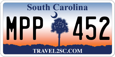 SC license plate MPP452