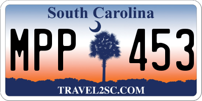 SC license plate MPP453