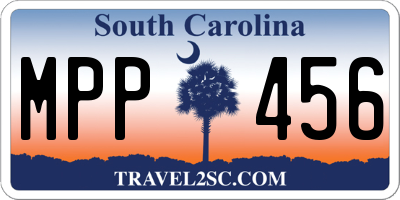 SC license plate MPP456