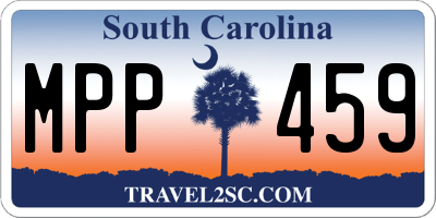 SC license plate MPP459