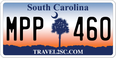 SC license plate MPP460