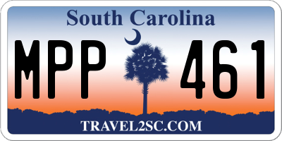 SC license plate MPP461