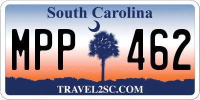 SC license plate MPP462