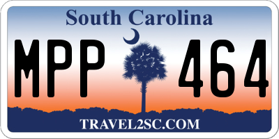 SC license plate MPP464