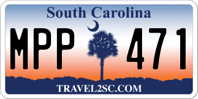 SC license plate MPP471