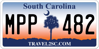 SC license plate MPP482