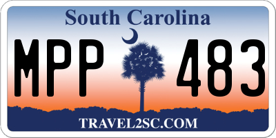 SC license plate MPP483