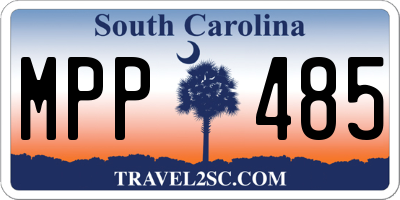 SC license plate MPP485
