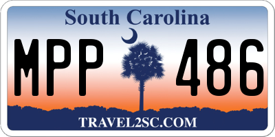 SC license plate MPP486