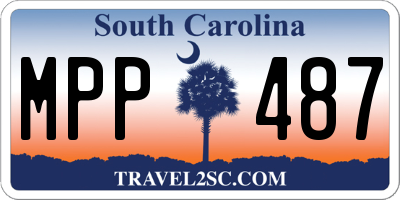 SC license plate MPP487