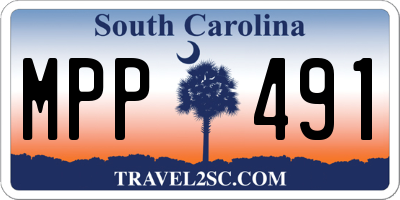 SC license plate MPP491
