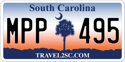 SC license plate MPP495