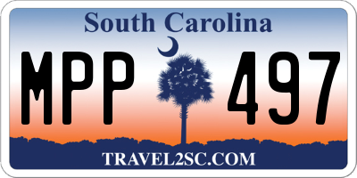 SC license plate MPP497