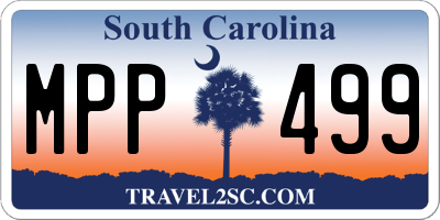 SC license plate MPP499
